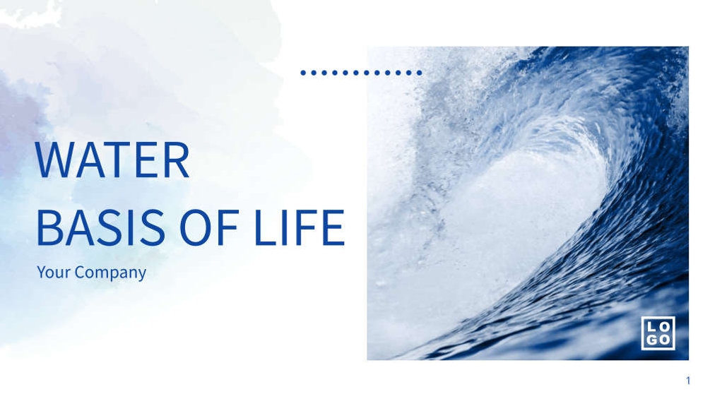 Free presentation water template