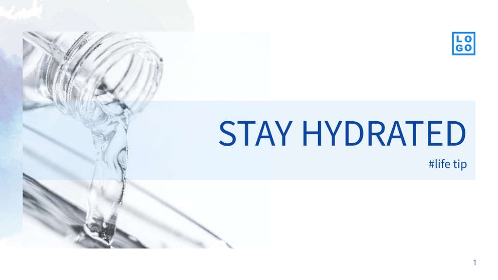 Free presentation water template