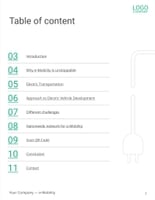 Free brochure – e-mobility template