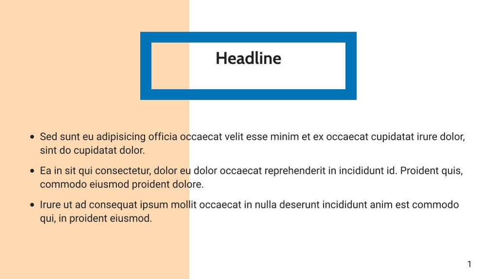 Free presentation work template