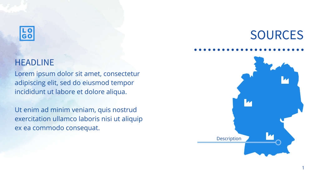 Free presentation water template