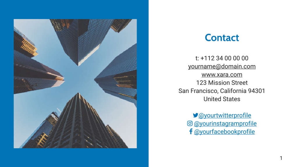 Free presentation work template