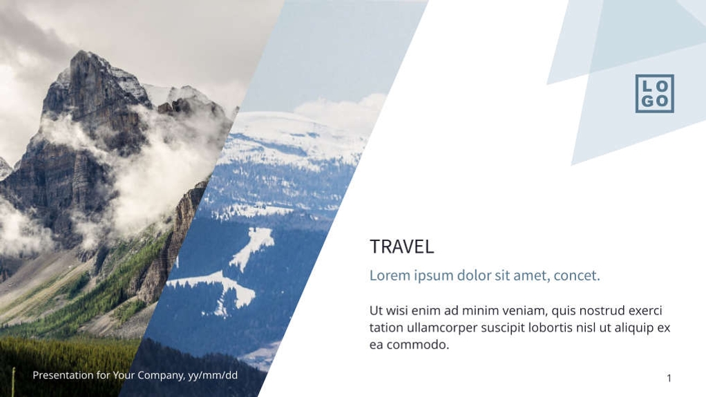 Free presentation travel template