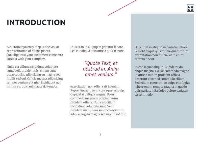 Free e-books user journey template