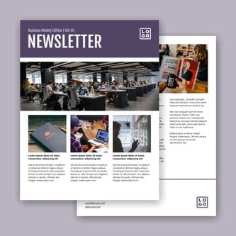 Free real estate – newsletter template