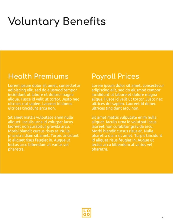 Free brochure – hr trends template