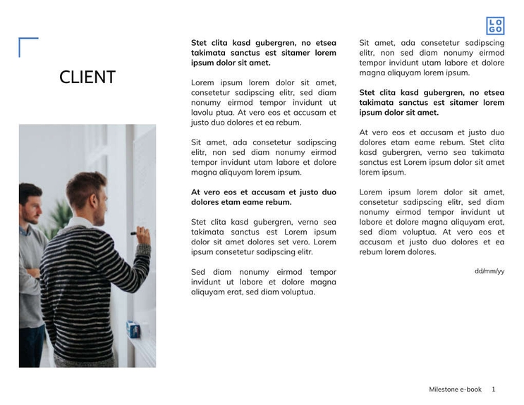 Free e-books milestone template