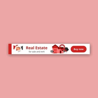 Free real estate – web banner template