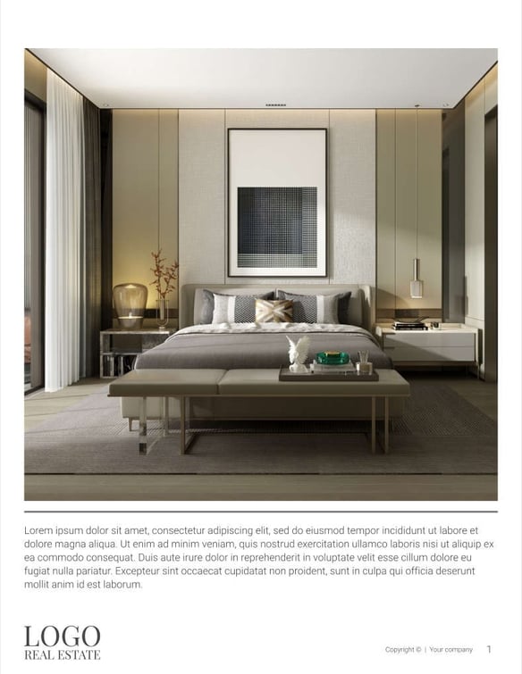 Free real estate – brochure – modern house template