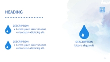 Free presentation water template