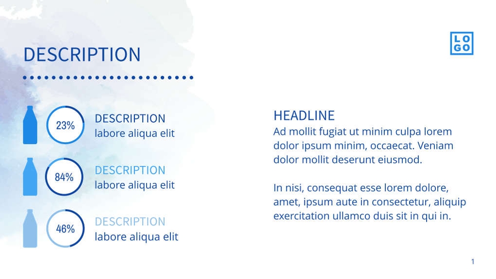 Free presentation water template