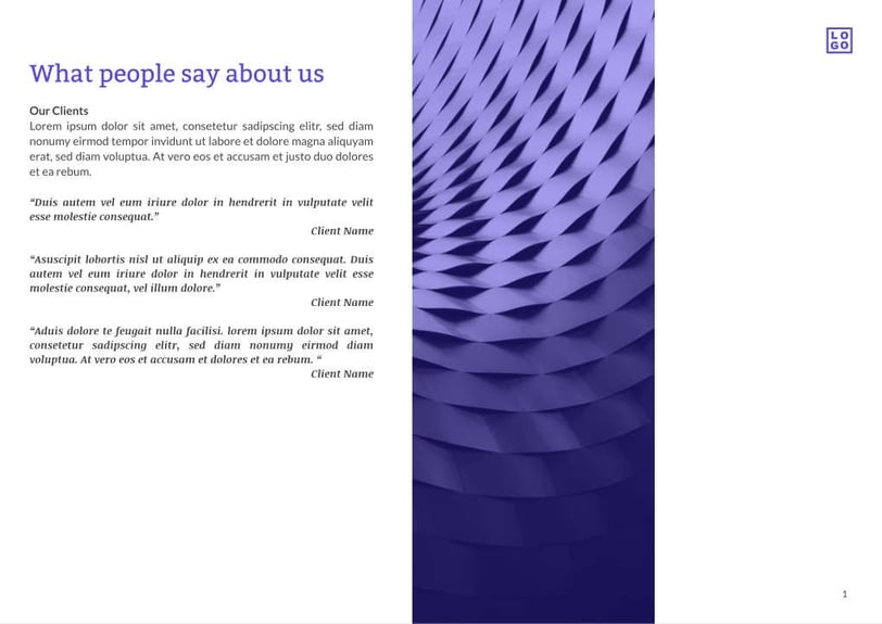 Free proposal  architecture template