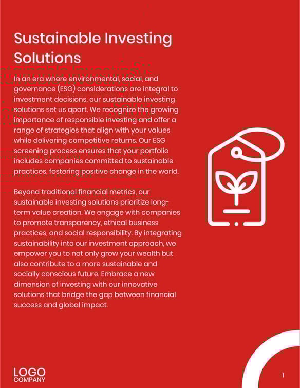 Free brochure – asset management template