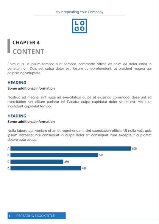 Free e-books company template