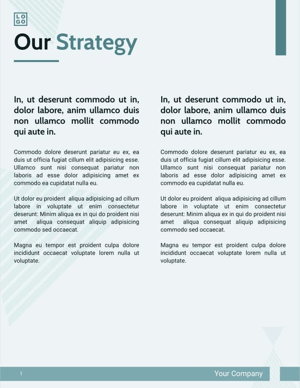 Free proposal – strategy template