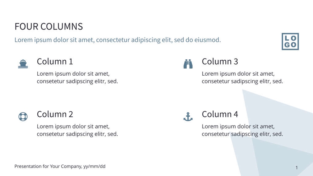 Free presentation travel template