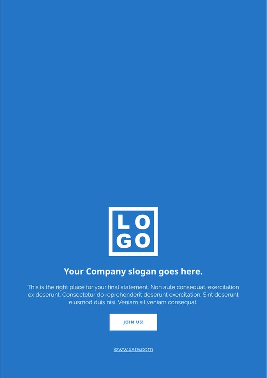 Free e-books company template