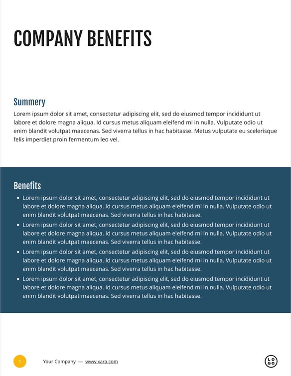 Free catalog  corporate template