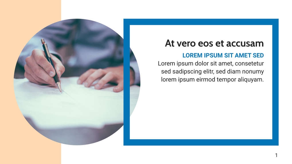 Free presentation work template