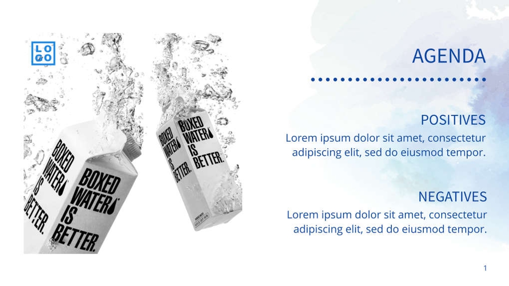 Free presentation water template