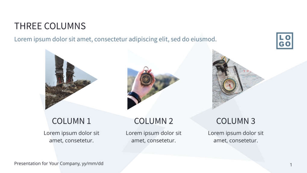 Free presentation travel template