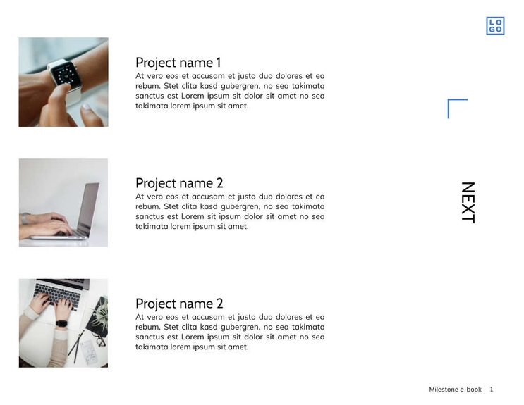 Free e-books milestone template