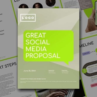 Free proposal social media strategy template