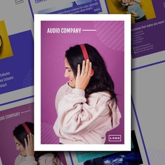 Free catalog audio template
