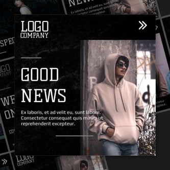 Free carousel  clothing launch template