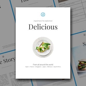 Free catalog food menu template