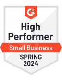 G2 High Performer Small Business Spring 2024