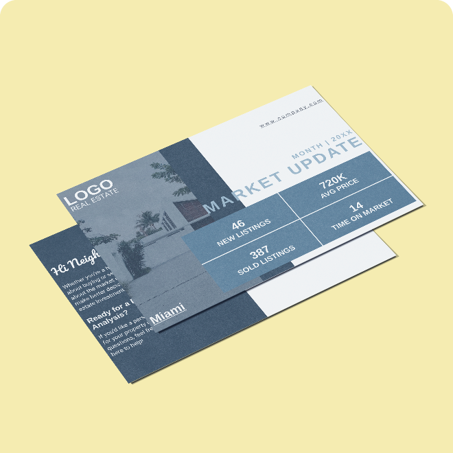 postcards marketing materials
