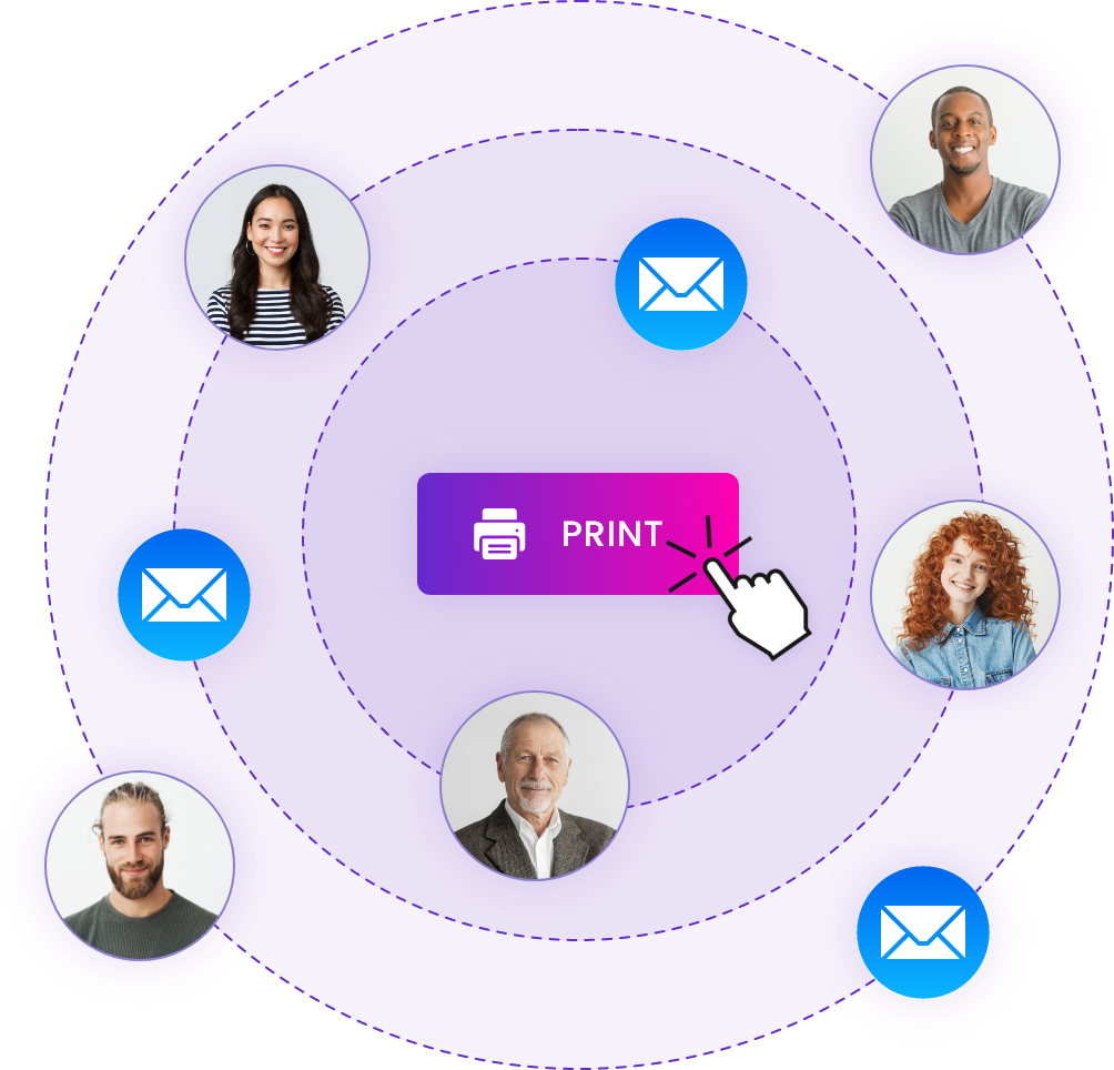 Send mailers and postcards